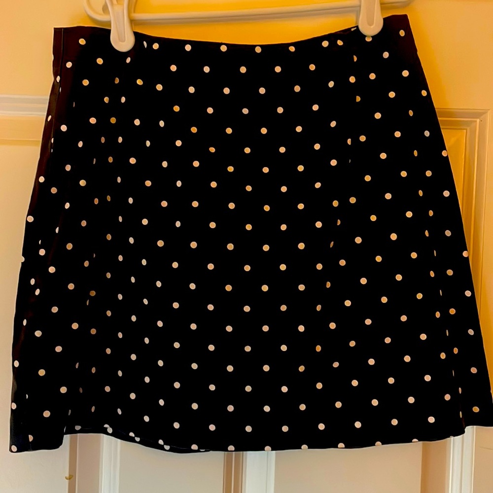 Black and White Polka Dot Mini Skirt size 5